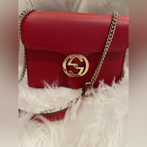 Gucci Handbags - Red Gucci Crossbody Handbag